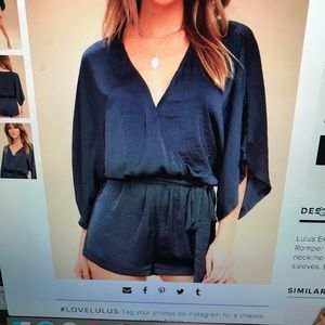 Dark Blue Romper